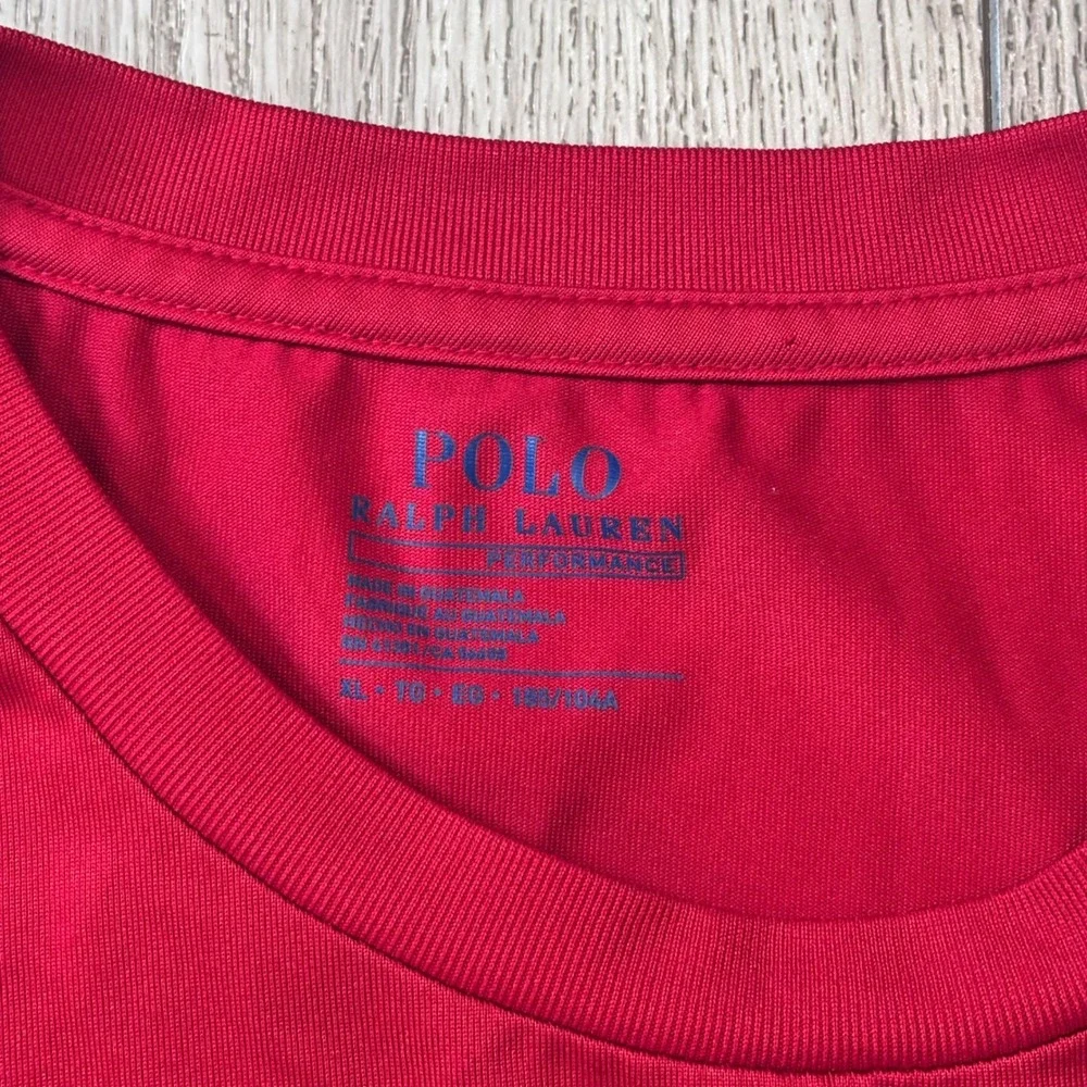 Polo Ralph Lauren Performance T-Shirt Mens XL Red Active Gym Casual